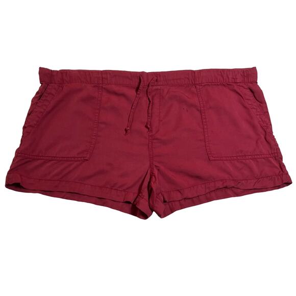 GAP High Rise Lyocell Soft Utility Shorts Size XL Casual Summer Vacation - Picture 1 of 11